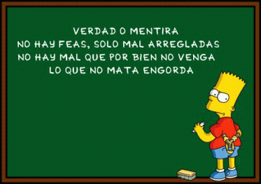 Los refranes de Bart Simpson